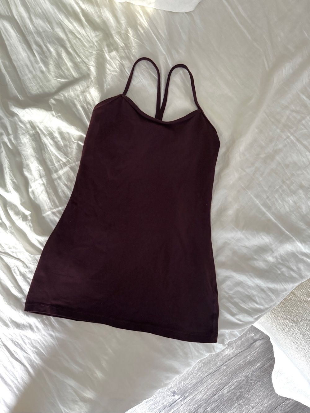 Lululemon burgundy flow Y tank top